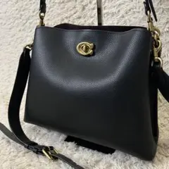 COACH ショルダーバッグ ウィロウ C金具 2way ブラック C2621 - メルカリ
