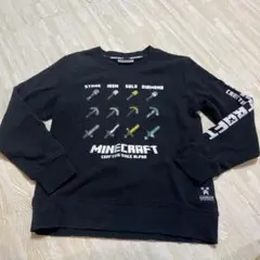 Minecraft トレーナー 長袖 140黒