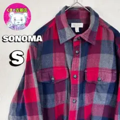 usa古着 GEORGE ネルシャツ L チェック オレンジ ネイビー - メルカリ