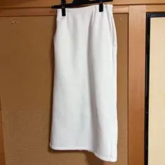 GU パフスウェットナロースカート　ホワイト　S