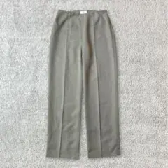 コンパイル センタープレス　ストレートパンツ　サイドジップ　ライトグリーン系