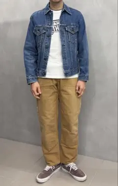 USA製 KEATON CHASE ダブルニー ペインターパンツ ブラウンダック