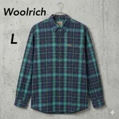 00s Woolrich ウーリッチ BDチェック柄長袖シャツ ビッグシルエット