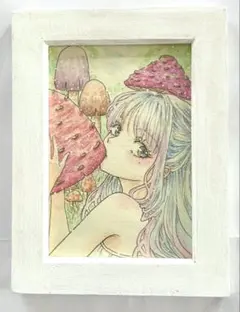 透明水彩原画 「きのこの森」 - メルカリ