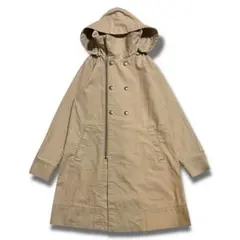 美品 y2k 00s X-GIRL ミリタリー トレンチコート M フード付