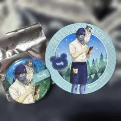 ゴールデンカムイ 森の星空カフェ 缶バッジ コースター ヴァシリ 頭巾ちゃん