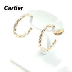 【希少】カルティエ トリニティ ツイスト フープピアス 7431のサムネイル