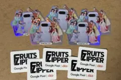 FRUITSZIPPER ステッカー au限定 Googleピクセル購入特典 - メルカリ