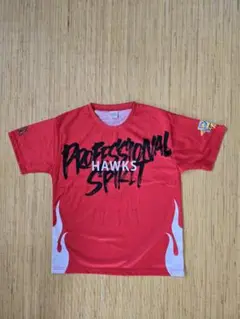 ソフトバンクホークス カチドキレッドTシャツ Lサイズ 牧原大成選手 若鷹ガチャ