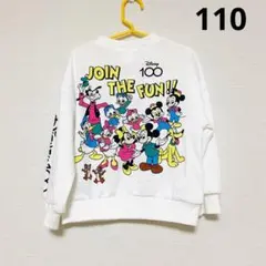 新品未使用　タグ付　ディズニー　キッズ　110　トレーナー　ミッキー　しまむら