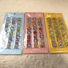 正規品　サンリオ　おはじきふうシール　キティ　シナモロール　ポムポムプリン