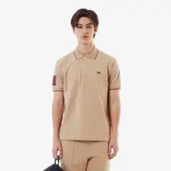 LACOSTE ベージュ ポロシャツ Mサイズ