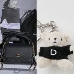 darich 2WAYフラップスクエアバッグ Dベアミニマスコットキーホルダー Darich 2way フラップスクエアバッグ Dベアミニマスコットキーホルダー