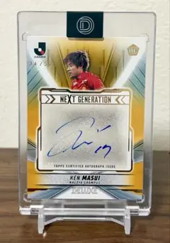 Topps Jリーグ Deluxe 倍井謙 直筆サインカード /50
