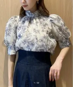 Sustainableオーガンシースルーブラウス　snidel