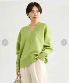 【green label relaxing♡Vネック ニット プルオーバー】