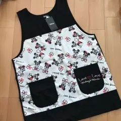 Disney ミッキー＆ミニー エプロン M〜L