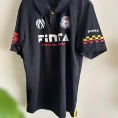 ザスパクサツ群馬 半袖ポロシャツ 移動着 黒 ザスパ群馬 フィンタ