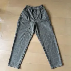 UNIQLO KIDS チェック柄ロングパンツ 160cmのサムネイル