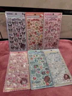 【正規品】ボンボンドロップシール　サンリオ 第二弾 6枚セット