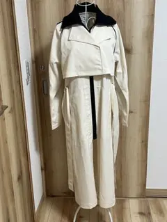 adidas クロップドジャケット ロングコート