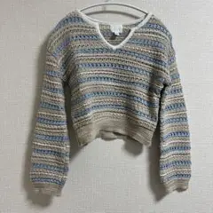 H&M クロップド Vネック セーター XS