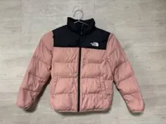 ノースフェイス キッズ140 ヌプシ 中綿 ジャケット ピンク/黒 お出かけ