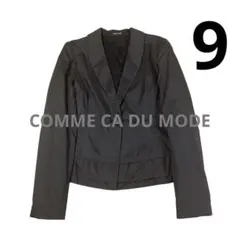 美品 COMME CA DU MODE ブラック テーラードジャケット 1ボタン