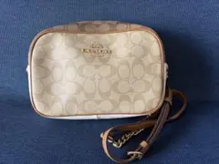 COACH シグネチャー ショルダーバッグ ベージュ