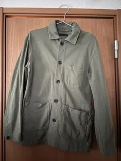 オリーブカーキ コットン ミリタリージャケット S