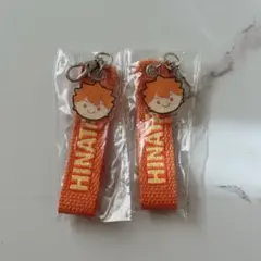 ★2個セット★ ハイキュー！！アクリルチャーム付き刺繍ネームタグ　日向翔陽