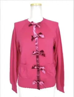 ✨️Jane Marpleリボン付きピンクニットカーディガン✨️