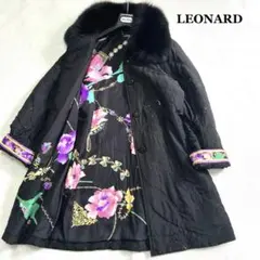 極美品✨ LEONARD レオナール カシミヤ シルク100% ニット コート 極美品✨ LEONARD レオナール カシミヤ シルク100% ニット