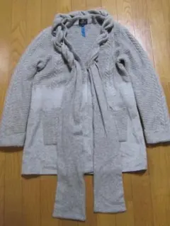 美品　ランバン　肌触りの良い丈が長めのカーディガン　３８