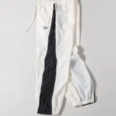 Reebok/Perushu別注配色切り替えナイロンリングジップパンツ