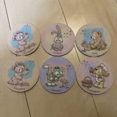 非売品・ダッフィー&フレンズ　コースター 5種/6枚