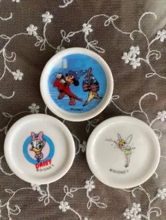 ディズニー ミニチュア食器 陶器　3枚組