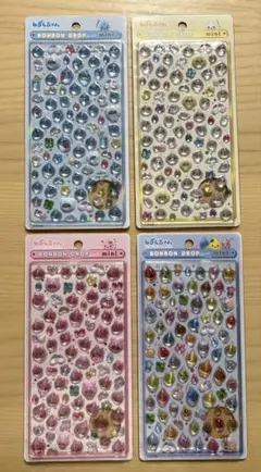ボンボンドロップシールミニ　しずくちゃん　4種セット②