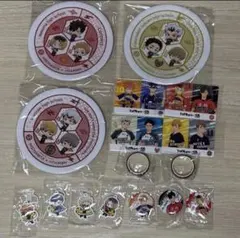 ハイキュー!!×くら寿司 めじるしチャーム 寿司皿 マスキングテープ 缶バッジ