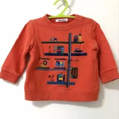 familiar ファミリア　刺繍　トレーナー　橙　オレンジ