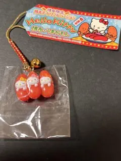 ハローキティ ご当地キティ 博多明太子 ストラップ 鈴付き クリア ハローキティ ご当地キティ 博多明太子 ストラップ 鈴付き クリア