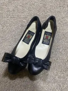 【美品】 MIHAMA リボン付き パンプス ミハマ 横浜元町　管理M-２