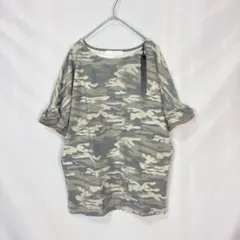 Praise プレイズ　迷彩柄 フリル袖 Tシャツ 迷彩フリル袖カットソー
