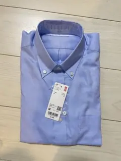 【新品】UNIQLOユニクロ　ファインクロスオックスフォードシャツ　長袖Mサイズ