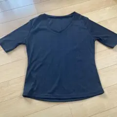 ブラックVネック Tシャツ Lサイズ