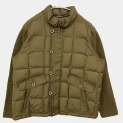 Eddie Bauer ダウンジャケット カーキ XL メッシュキルティング