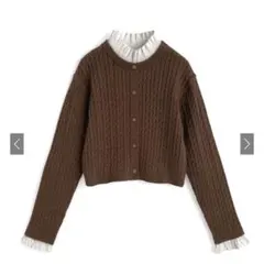 ILLIT アイリット BEB フリルレイヤード風ニットトップス[pm728]