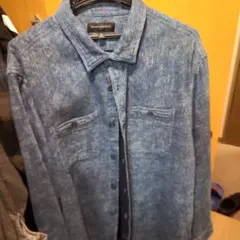 BANANA REPUBLIC デニムブルー 長袖シャツ XL