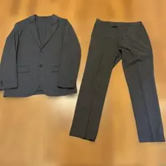 ダークグレー ビジネススーツ ジャケットとパンツセット