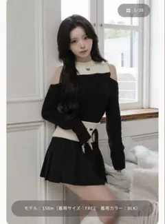 Darich 黒 ミニワンピース FREE